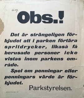 Folkparken anslag