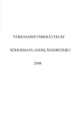 Verksamhetsberättelse 2008