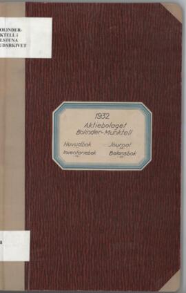 Huvudbok 1932, 4 sidor