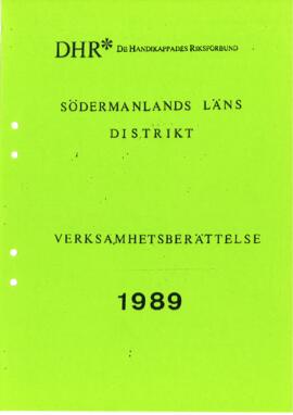 Verksamhetsberättelse 1989