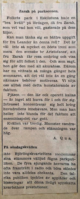 Folkparken tidningsklipp