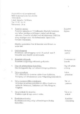 Protokoll årsmöte 1995-04-08