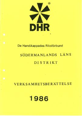 Verksamhetsberättelse 1986