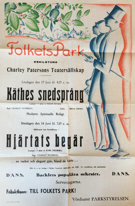 Folkparken teateraffisch Käthes snedsprång