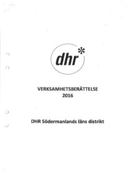 Verksamhetsberättelse 2016