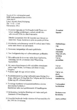 Protokoll årsmöte 1996-04-20