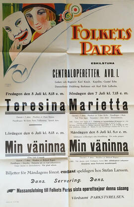 Folkparken teateraffisch Teresina Marietta