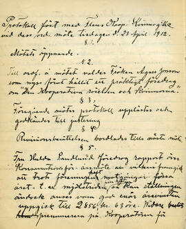 Protokoll 23 april 1912 del 1