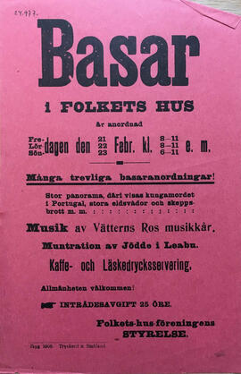 Folkparken affisch basar