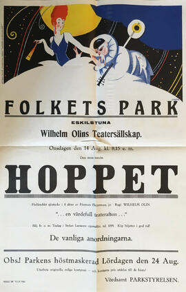 Folkparken teateraffisch Hoppet