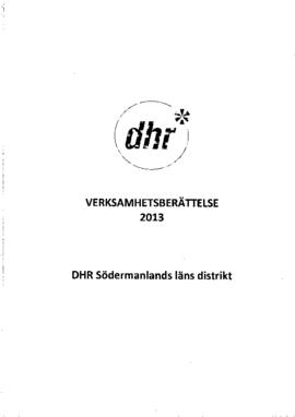 Verksamhetsberättelse 2013