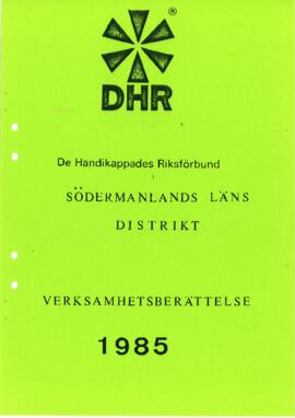 Verksamhetsberättelse 1985