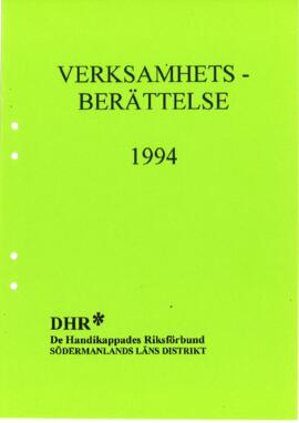 Verksamhetsberättelse 1994