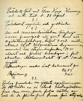 Protokoll 22 april 1913 del 1