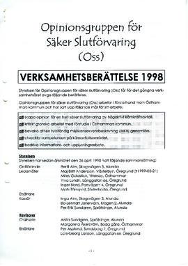 Verksamhetsberättelse 1998