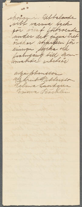 Hembiträdesförening Uppsala - annual report (1919)