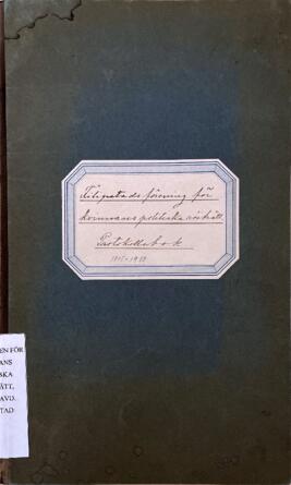 Protokoll 1905-1910