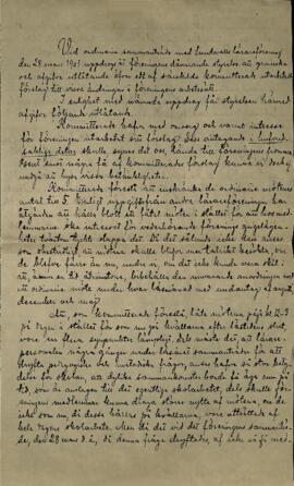 Förslag till ändringar i arbetssätt 1901-03-28