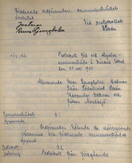 Styrelseprotokoll 1944-11-24