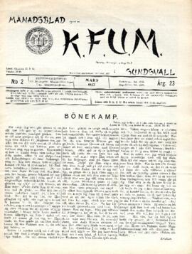Månadsblad, K.F.U.M i Sundsvall, Nr 2, 1927
