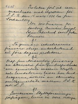Styrelseprotokoll 1932-03-15
