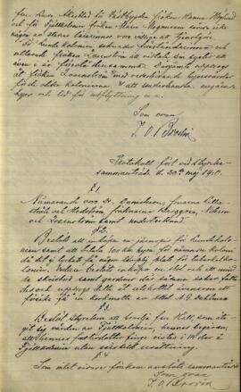 Styrelseprotokoll 1910-05-20
