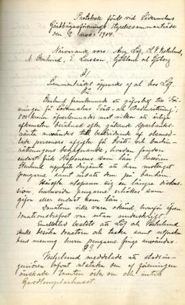 Styrelseprotokoll 1904-11-02