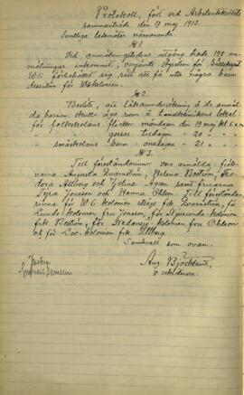Styrelseprotokoll 1913-05-17