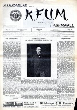 Månadsblad, K.F.U.M i Sundsvall, Nr 1, 1913