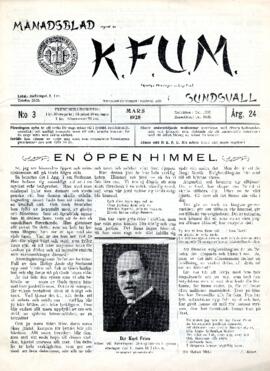 Månadsblad, K.F.U.M i Sundsvall, Nr 3, 1928