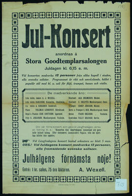 Affisch nr 0715, konsert