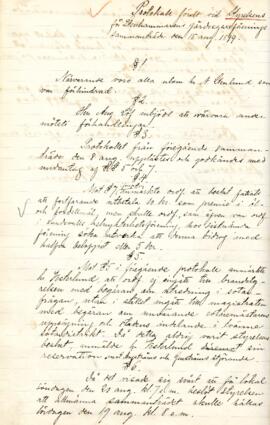 Styrelseprotokoll 1899-08-15
