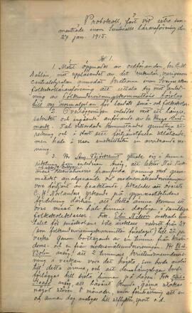 Protokoll 1915-01-27