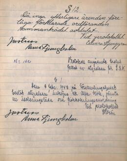 Styrelseprotokoll 1943-02-08