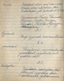 Styrelseprotokoll 1948-10-06
