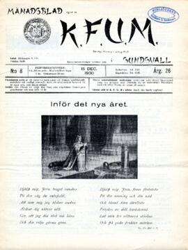 Månadsblad, K.F.U.M i Sundsvall, Nr 8, 1930