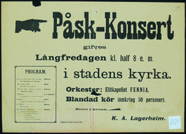 Affisch nr 2524, konsert