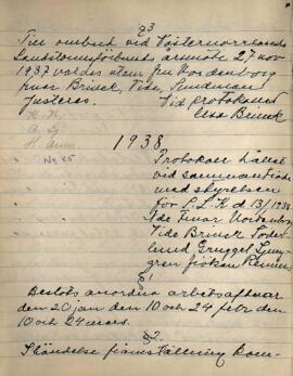 Styrelseprotokoll 1938-01-13