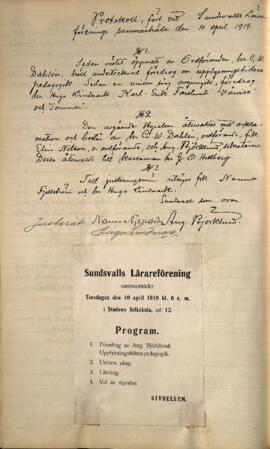 Protokoll 1919-04-10