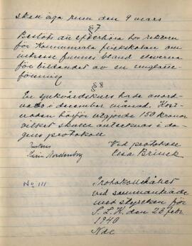 Styrelseprotokoll 1940-02-23