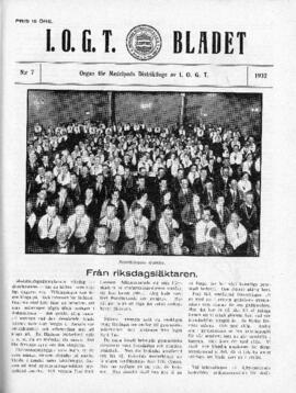 Distriktstidning, I.O.G.T BLADET Nr 7, 1932
