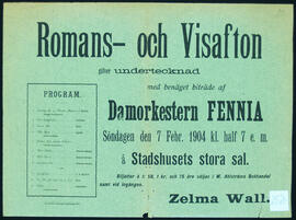 Affisch nr 2526, uppträdande