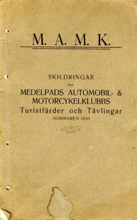 Skildring, MAMK Turistfärder och Tävlingar sommaren 1920, Medelpad, 1920