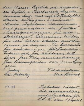 Styrelseprotokoll 1941-04-17
