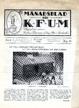 Månadsblad, K.F.U.M i Sundsvall, Nr 5, 1936