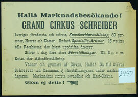 Affisch nr 2440, cirkus
