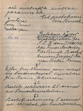 Styrelseprotokoll 1934-10-31