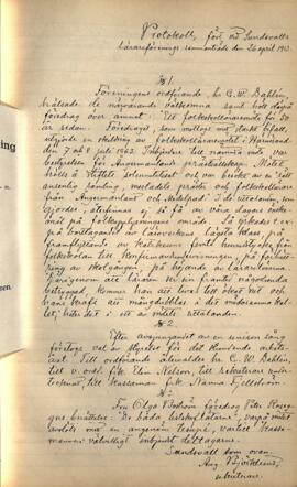 Protokoll 1913-04-26