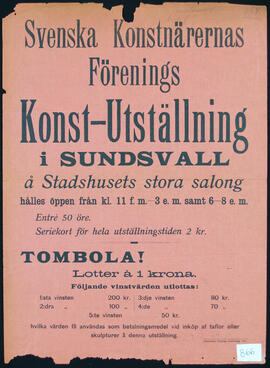 Affisch nr 0866, utställning
