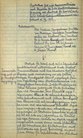 Styrelseprotokoll 1943-11-16